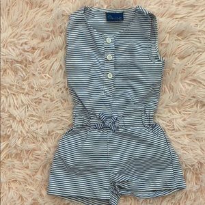 Sweet Soft Romper 6 month blue and white